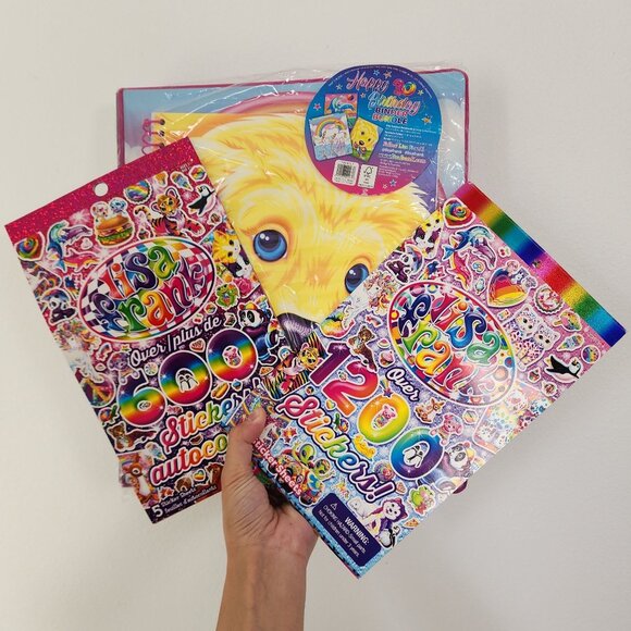New Lisa Frank 30th anniversary binder & sticker set - Picture 1 of 5
